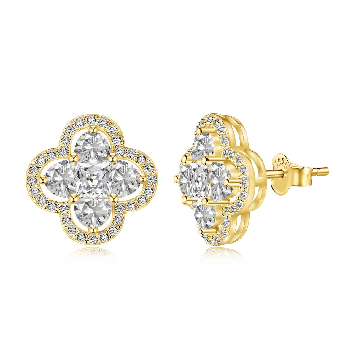 [ROYAL]Lucky Four-Leaf Clover Exquisite Earrings