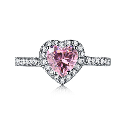 [ROYAL]Eternity Splashy Romantic Heart Shape Lover Ring