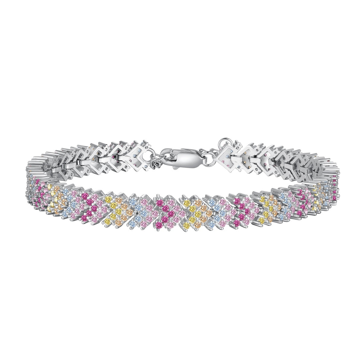 [ROYAL]Ornate Sparkling Round Cut Party Bracelet