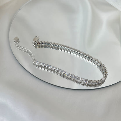 [ROYAL]Sparkling Round Cut Daily Bracelet