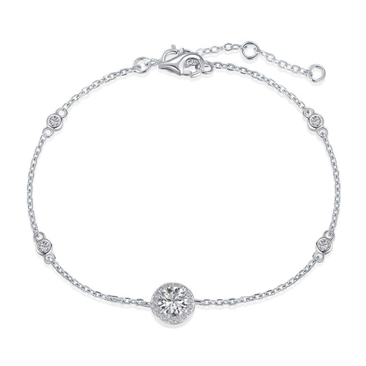 [ROYAL]Dazzling Round Cut Shape Bracelet