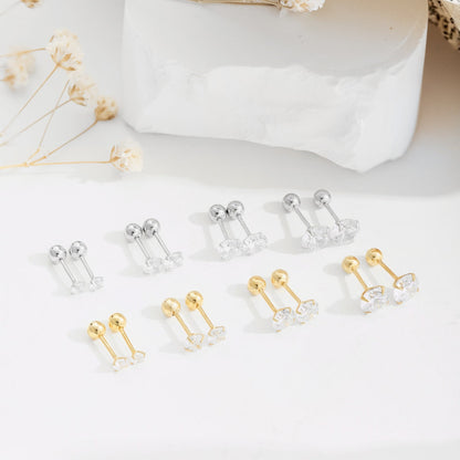 [ROYAL]Unique U-Shaped Ear Bone Earrings