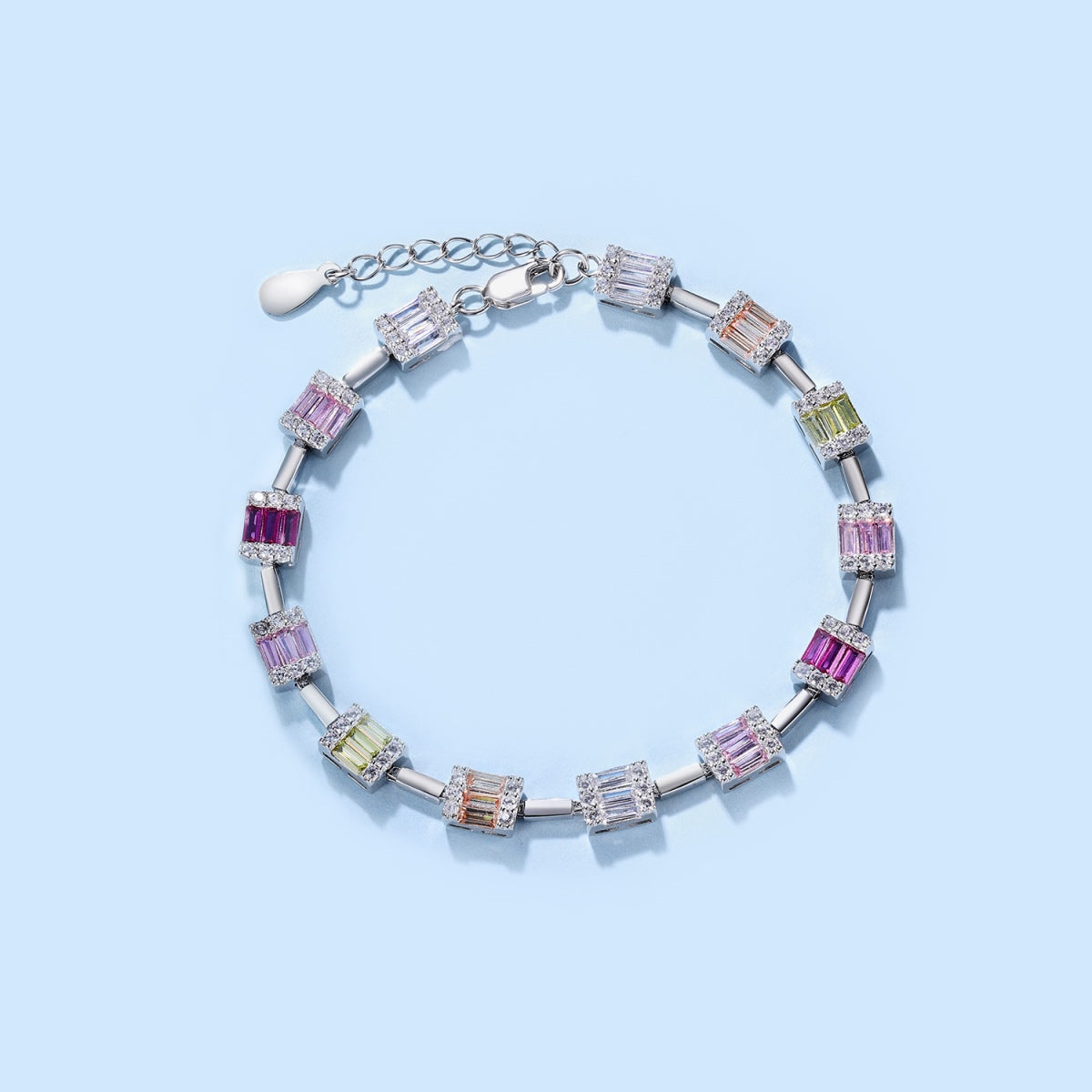 [ROYAL]Dainty Charming Emerald Cut Daily Bracelet