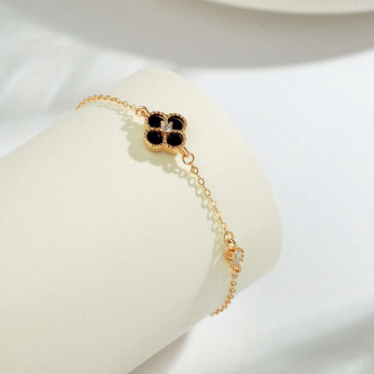 [ROYAL]Delicate Four Leaf Clover Bracelet