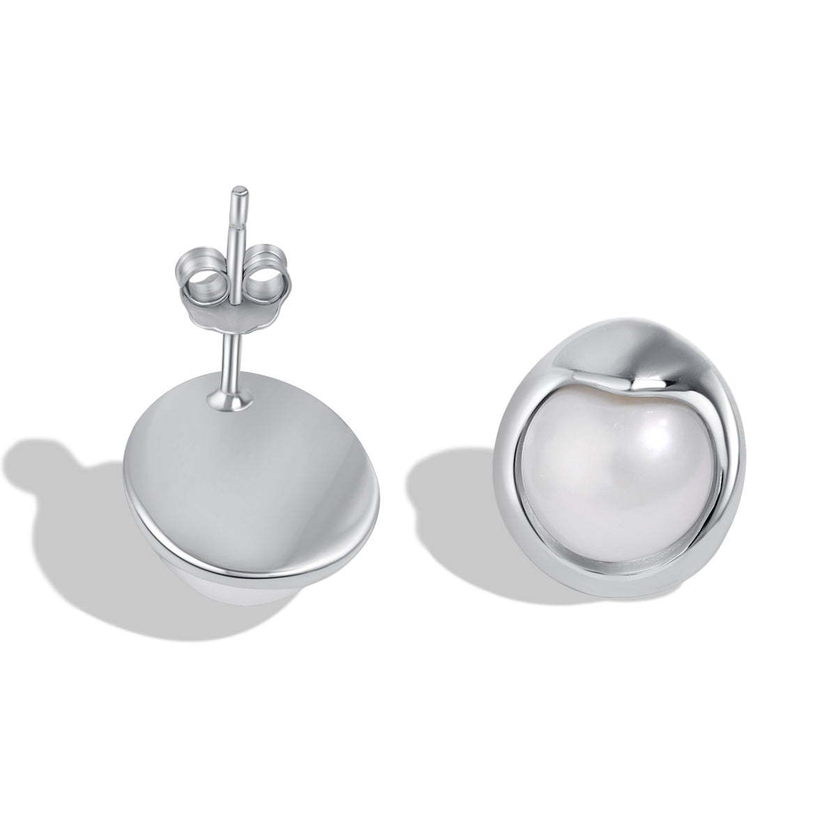 [ROYAL]Dainty Bread Pearl Earrings