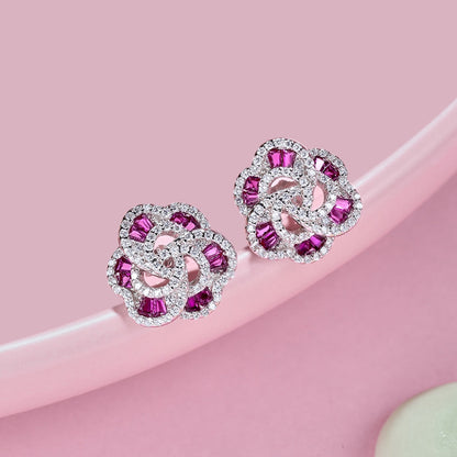 [ROYAL]Exquisite Flower Shape Daily Earrings