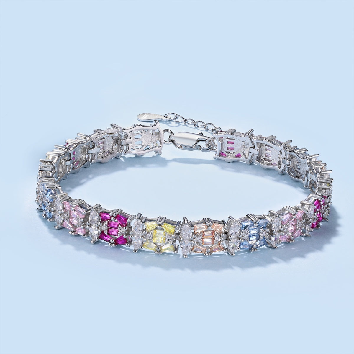 [ROYAL]Delicate Colorful Multi Cut Party Bracelet