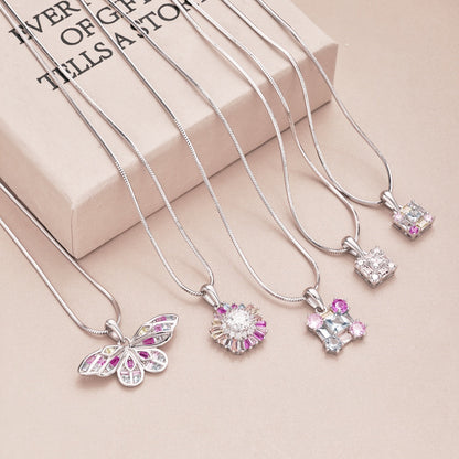 [ROYAL]Charming Flower Colorful Necklace