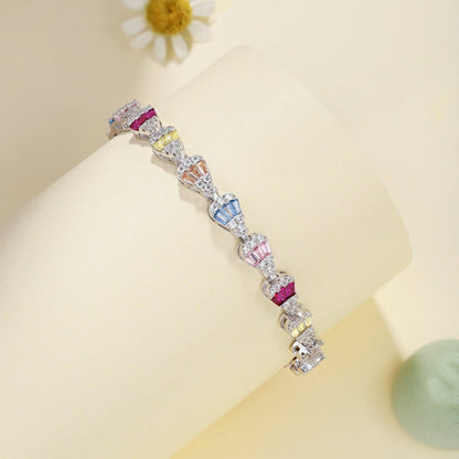 [ROYAL]Radiant Water Drop Shape Daily Bracelet