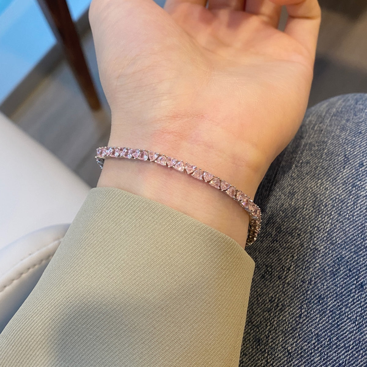 [LUXE]Schillerndes romantisches Armband in Herzform für Liebhaber