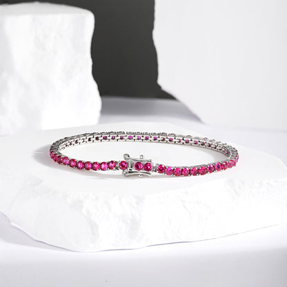 [ROYAL]Radiant Colorful Round Cut Party Bracelet