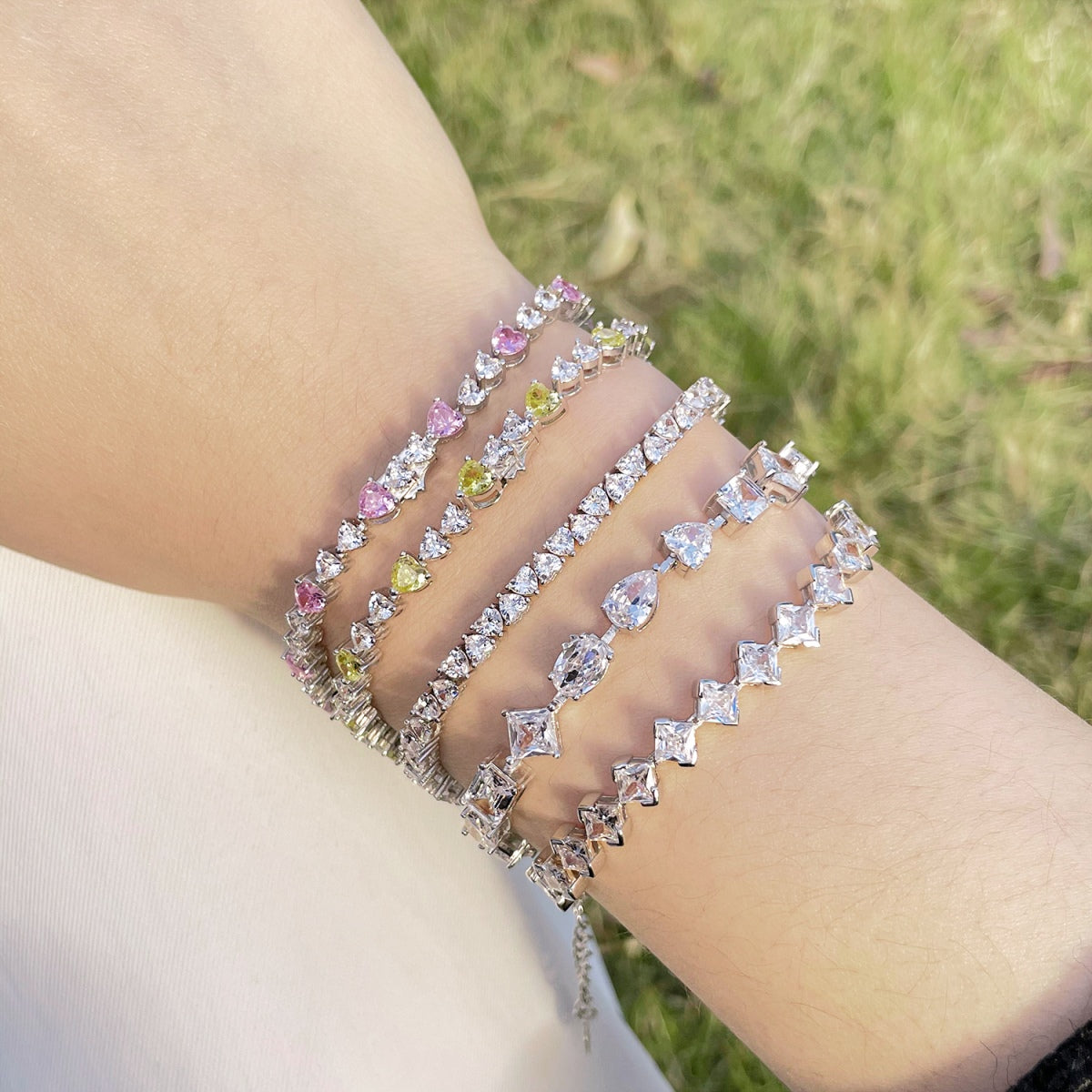 [LUXE]Schillerndes romantisches Armband in Herzform für Liebhaber