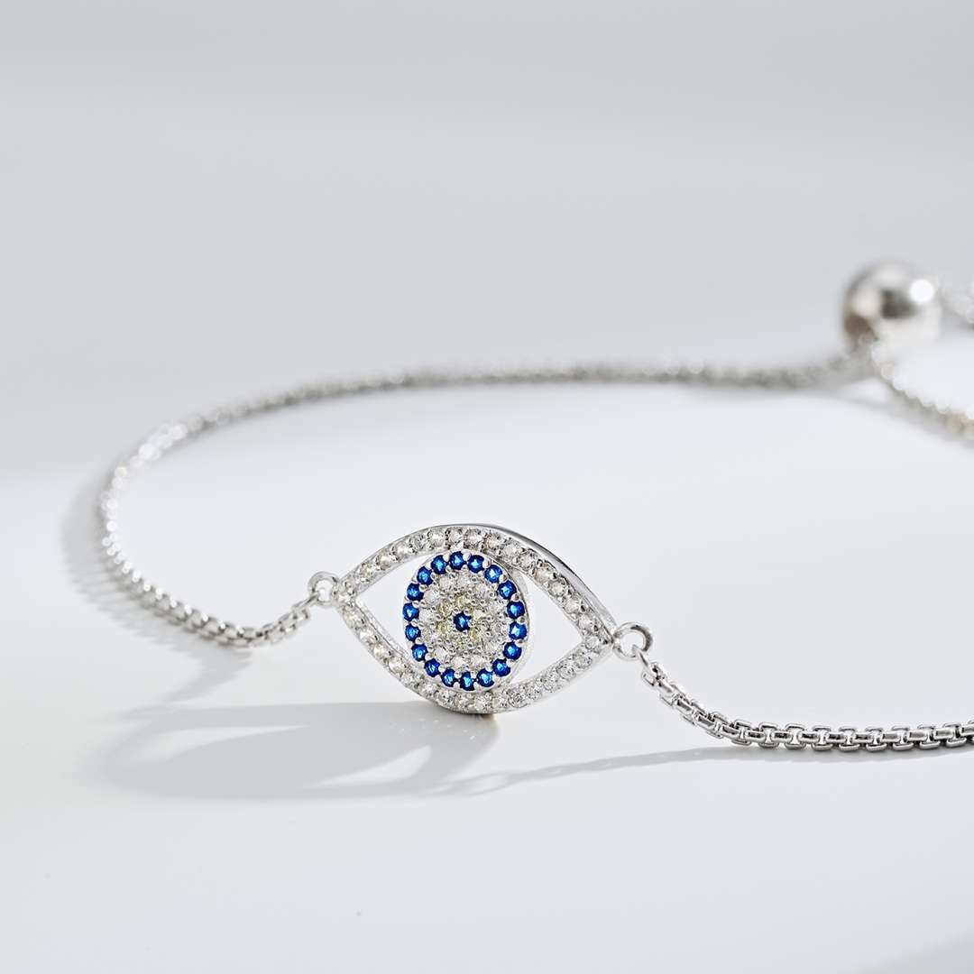 [ROYAL]Dazzling Eye Shape Necklace