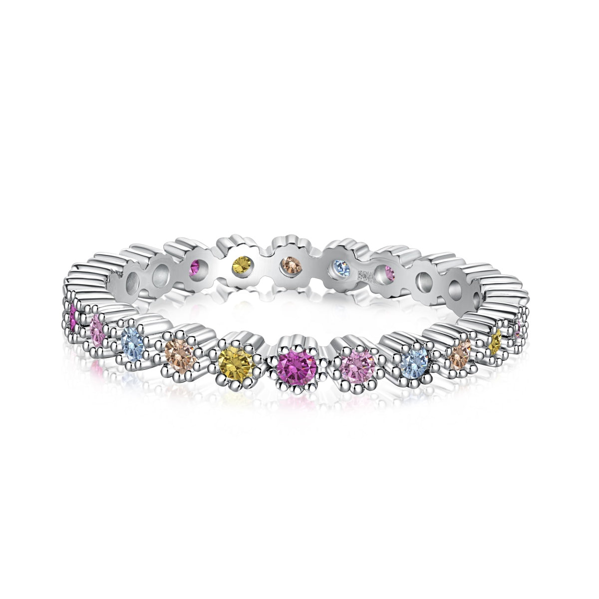 [ROYAL]Exquisite Colorful Round Cut Party Ring