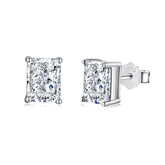 [ROYAL]Radiant Luxurious Princess Cut Daily Earrings