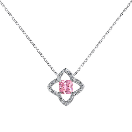 [ROYAL]Exquisite Flower Shape Princess Cut Necklace