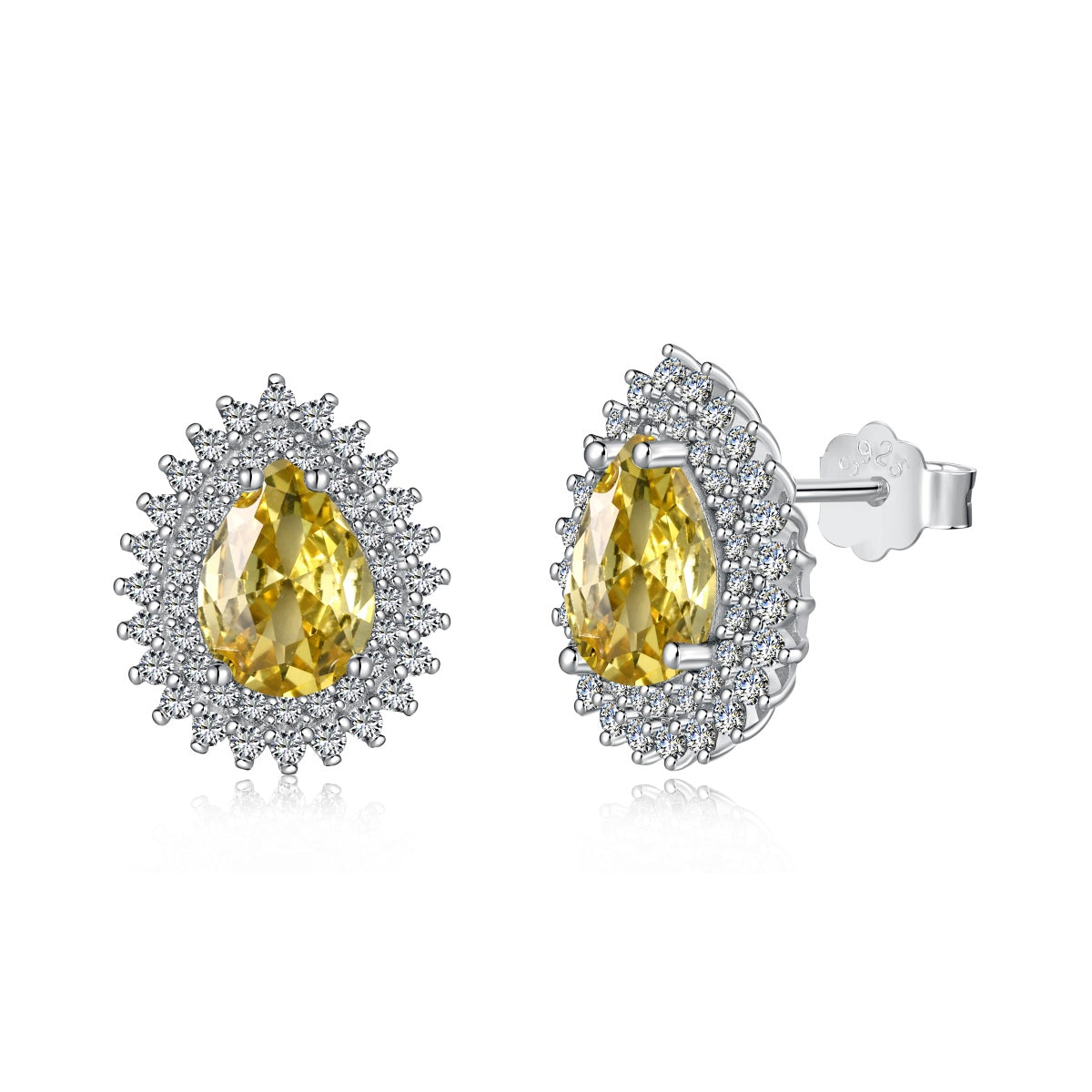 [ROYAL]Delicate Gorgeous Pear Cut Daily Earrings