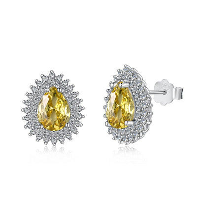 [ROYAL]Delicate Gorgeous Pear Cut Daily Earrings