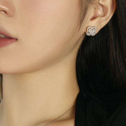 [ROYAL]Lucky Four-Leaf Clover Exquisite Earrings