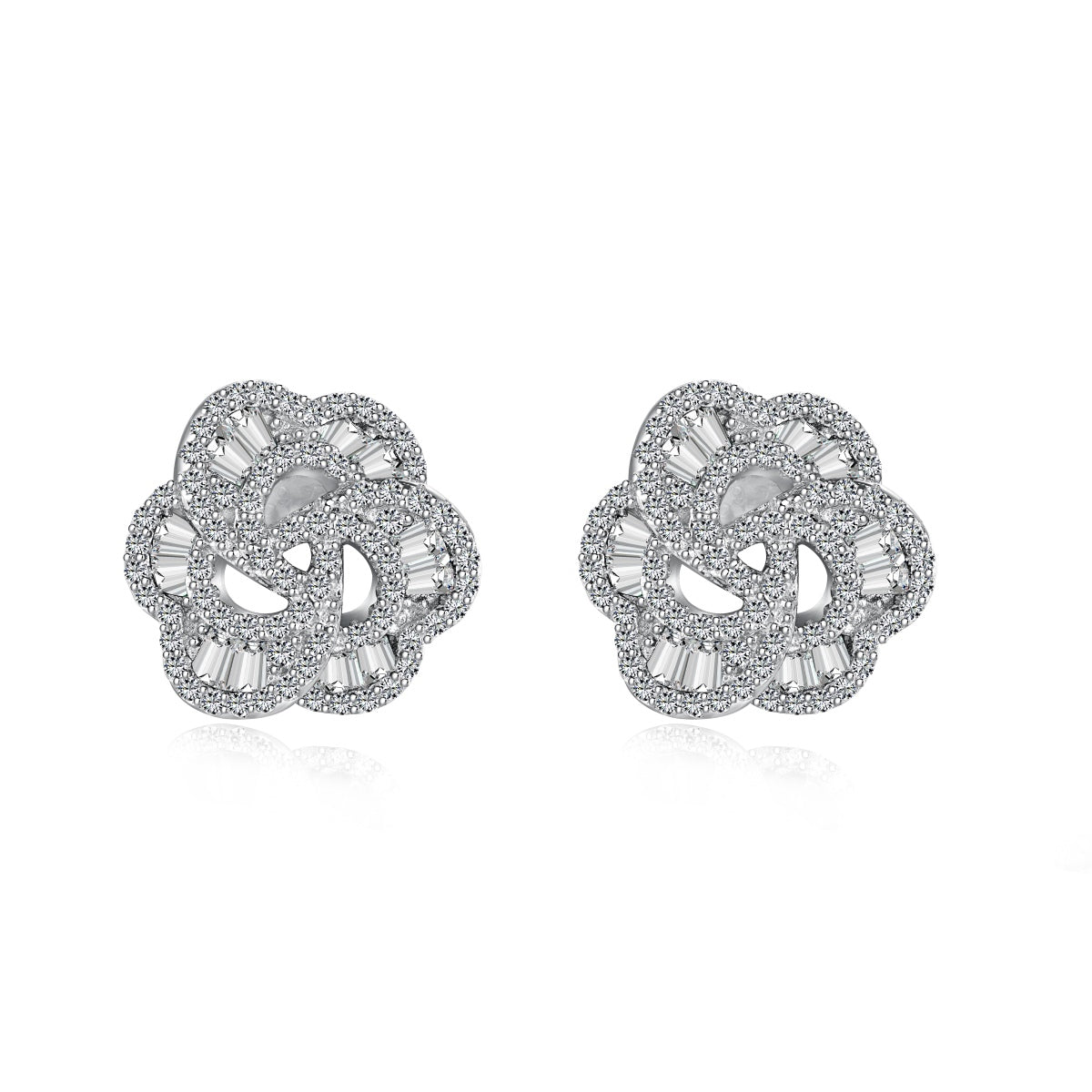 [ROYAL]Exquisite Flower Shape Daily Earrings