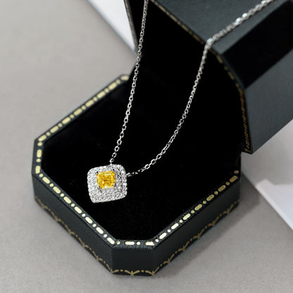 [ROYAL]Sparkling Asscher Cut Necklace