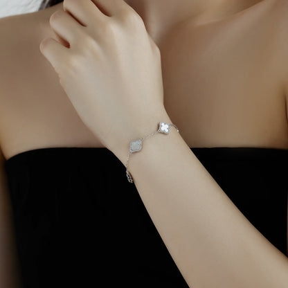 [LUXE]Exquisites Armband mit vierblättrigem Kleeblatt