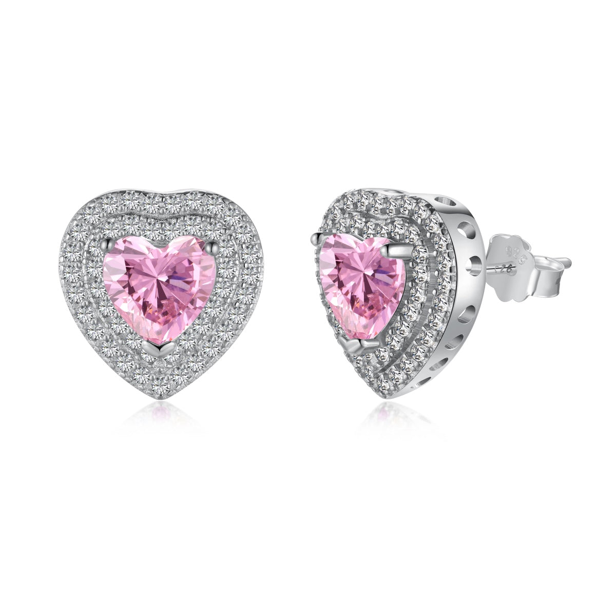 [ROYAL]Dazzling Heart Shape Lover Earrings