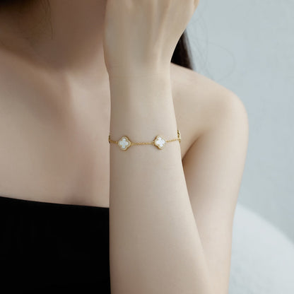 [ROYAL]Four-Leaf Clover Exquisite Bracelet