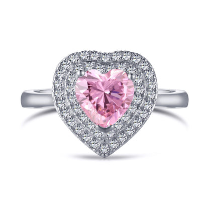 [ROYAL]Delicate Ebullient Heart Shape Wedding Ring