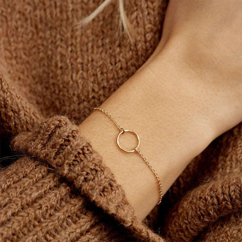 [Royal&Vicky]Dalia Gold-Creolenarmband