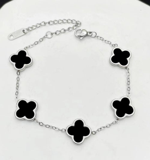[Royal&Vicky]TRIPLE-CLOVER MOISSANITE BRACELETS