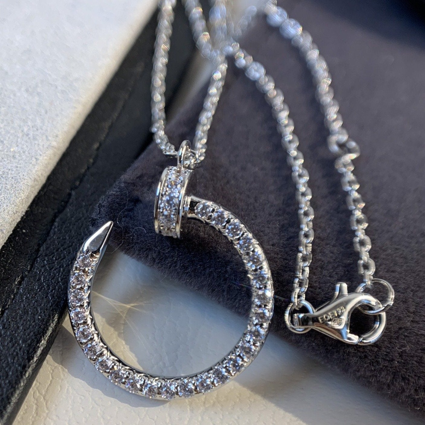 [ROYAL]JUSTE NECKLACE SILVER DIAMONDS