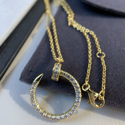 [ROYAL]JUSTE NECKLACE GOLD DIAMONDS