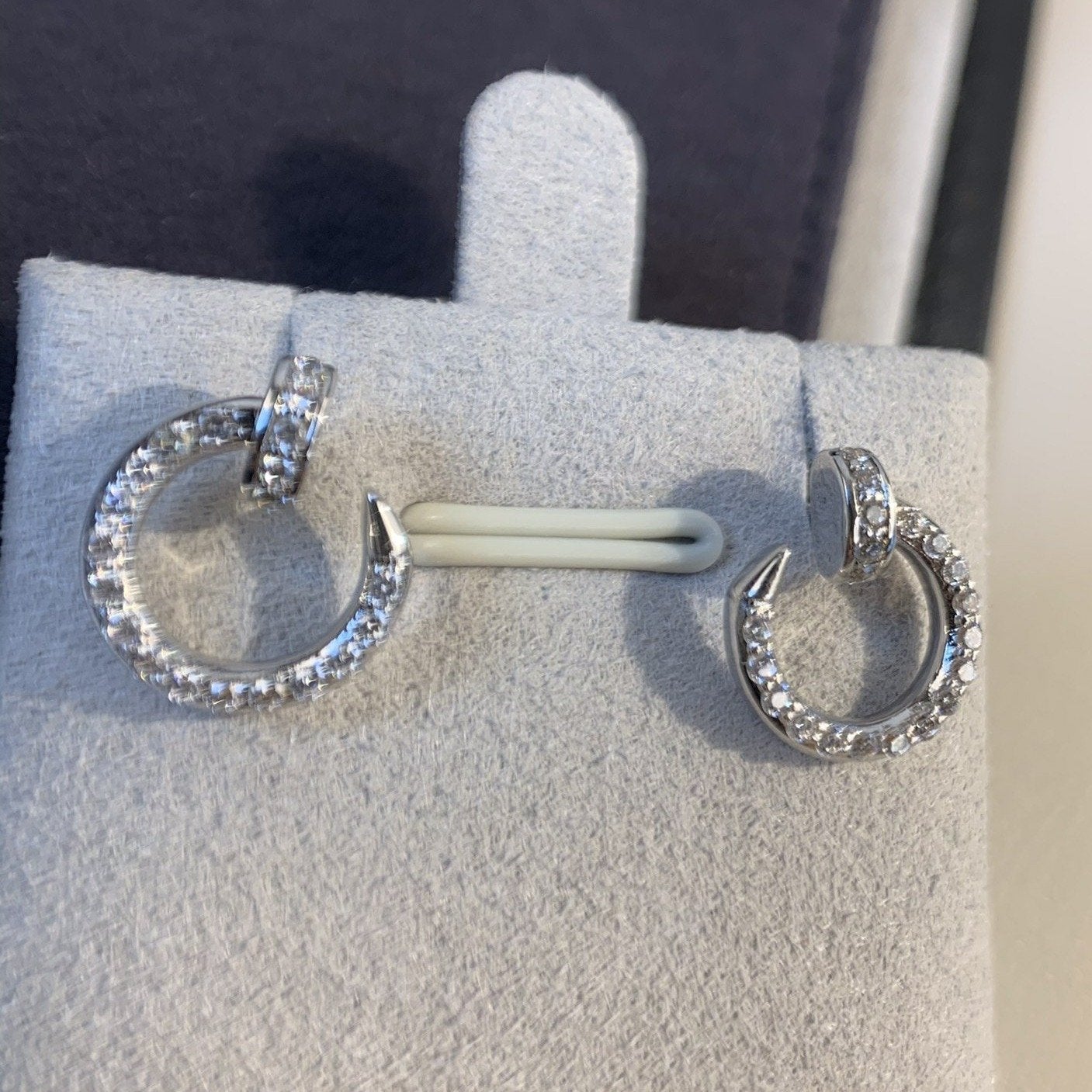 [ROYAL]JUSTE EARRINGS SILVER DIAMONDS