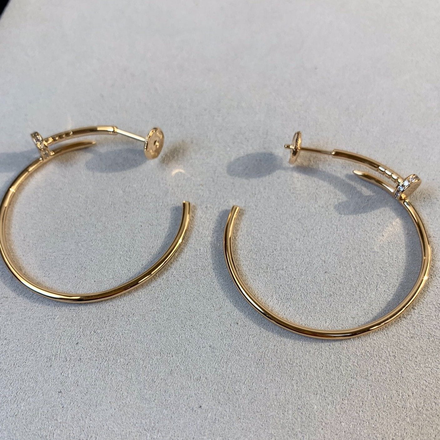 [LUXE]JUSTE OHRRINGE GOLD DIAMANTEN 1,8MM 