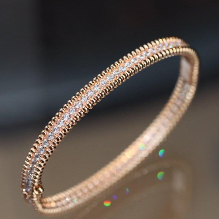 [LUXE]PERLEE DIAMANTENARMBAND 1 REIHE 