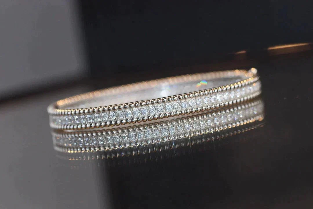 [LUXE]PERLEE DIAMANTENARMBAND 1 REIHE 