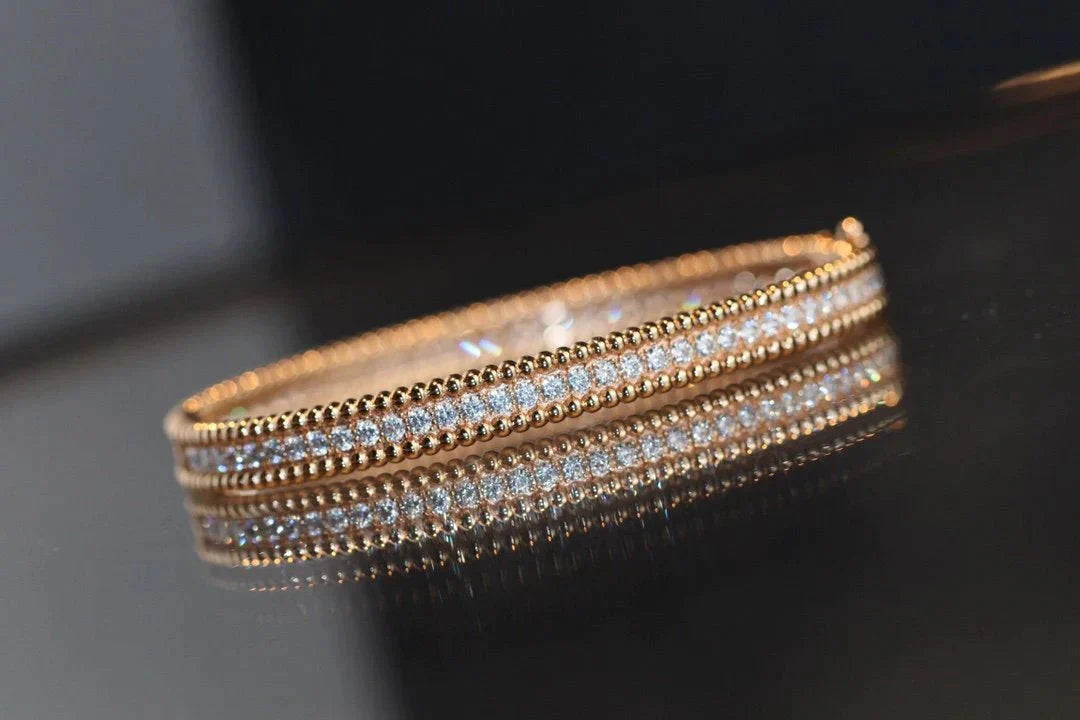 [LUXE]PERLEE DIAMANTENARMBAND 1 REIHE 