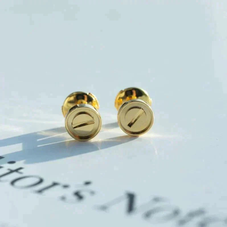 [ROYAL]LOVE EARRINGS GOLD 10MM