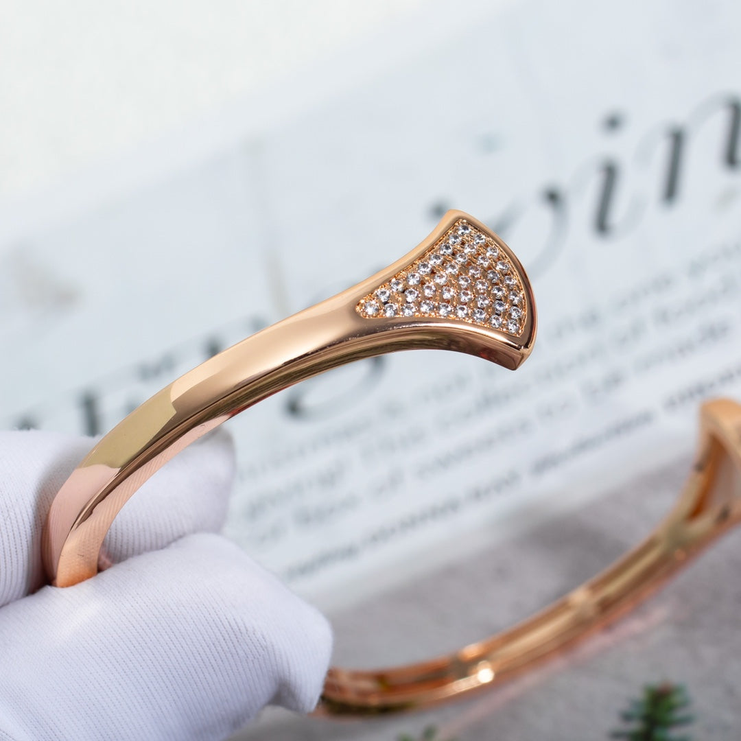 [ROYAL]DREAM BRACELET OPEN PINK GOLD MOP DIAMOND