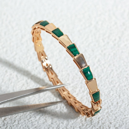 [ROYAL]SERPENTI BRACELET PINK GOLD MALACHITE