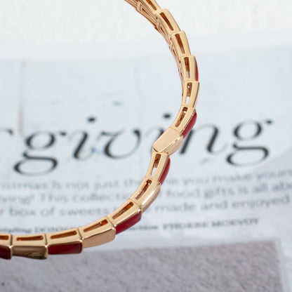 [LUXE]SERPENTI ARMBAND ROSGOLD RUBELLIT