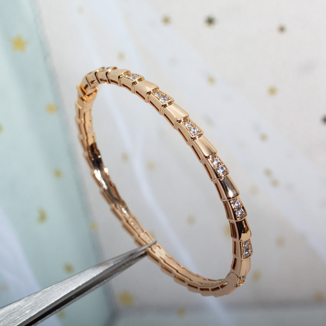 [LUXE]SERPENTI ARMBAND ROTGOLD DIAMANT