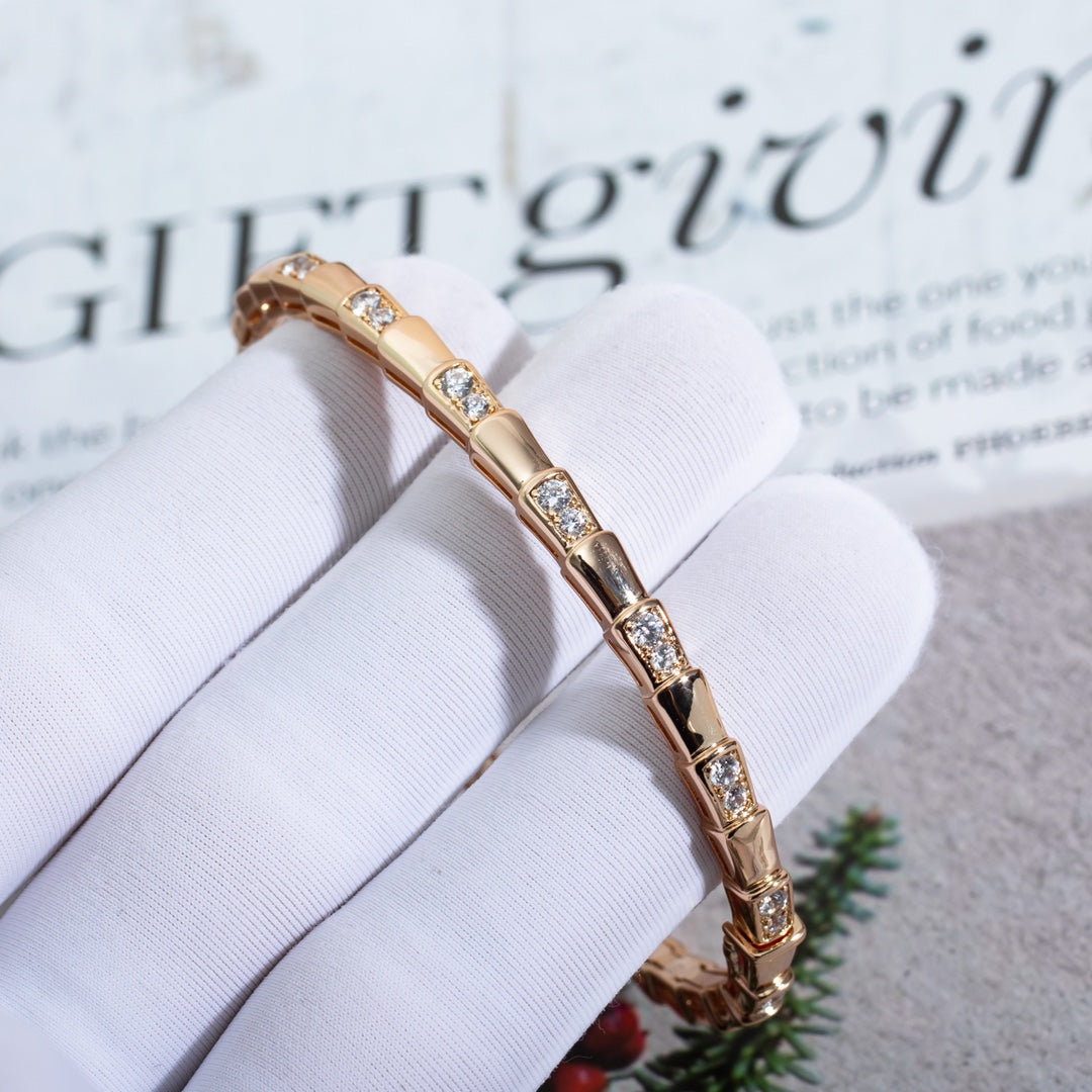 [LUXE]SERPENTI ARMBAND ROTGOLD DIAMANT