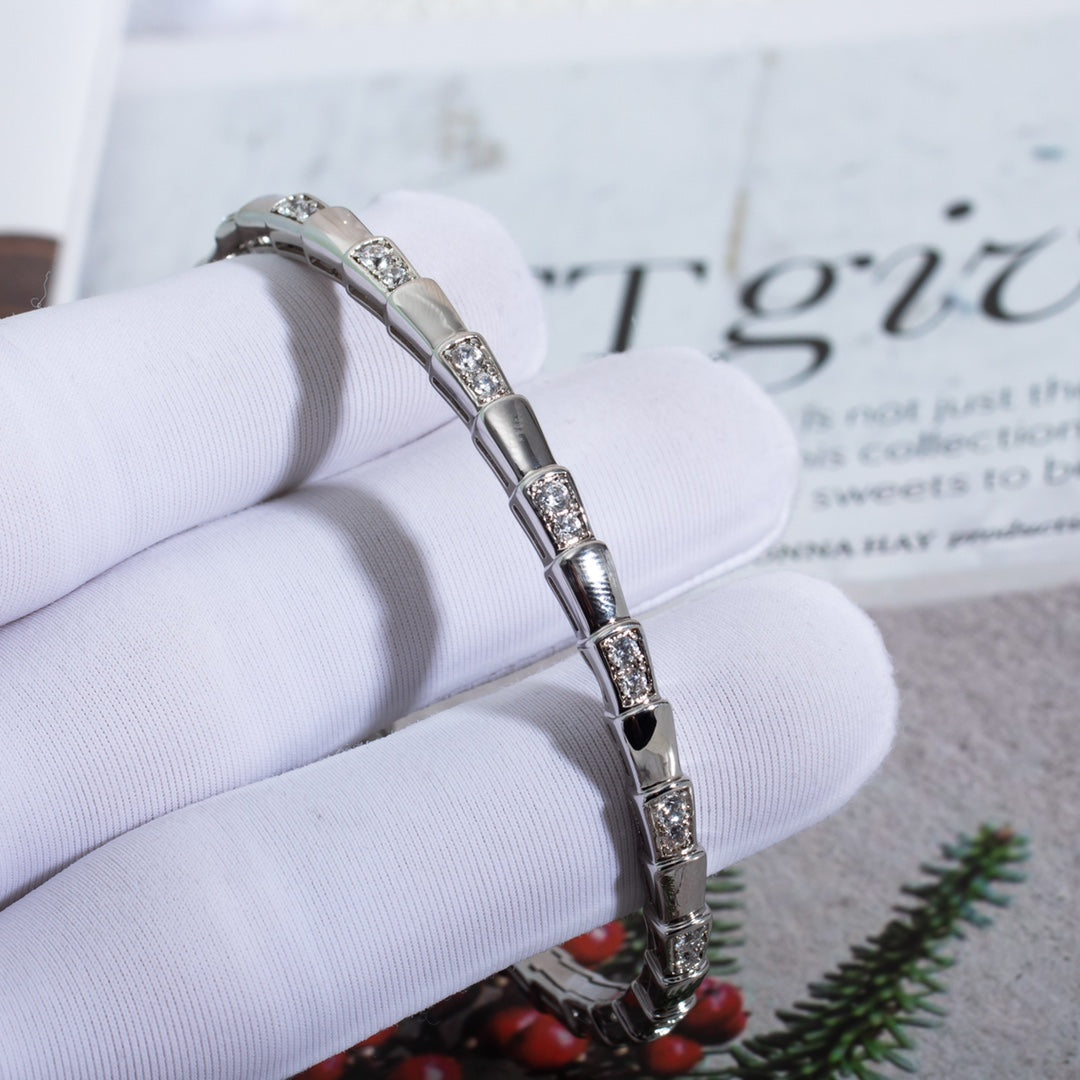 [LUXE]SERPENTI ARMBAND SILBER DIAMANT