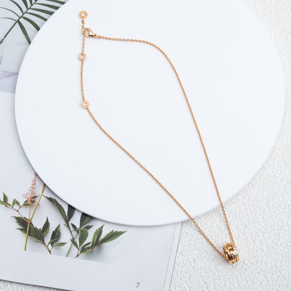 [ROYAL]PARENTESI NECKLACE PINK GOLD