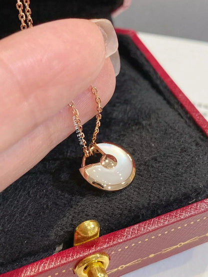 [ROYAL]AMULETTE ROSE GOLD MOP NECKLACE