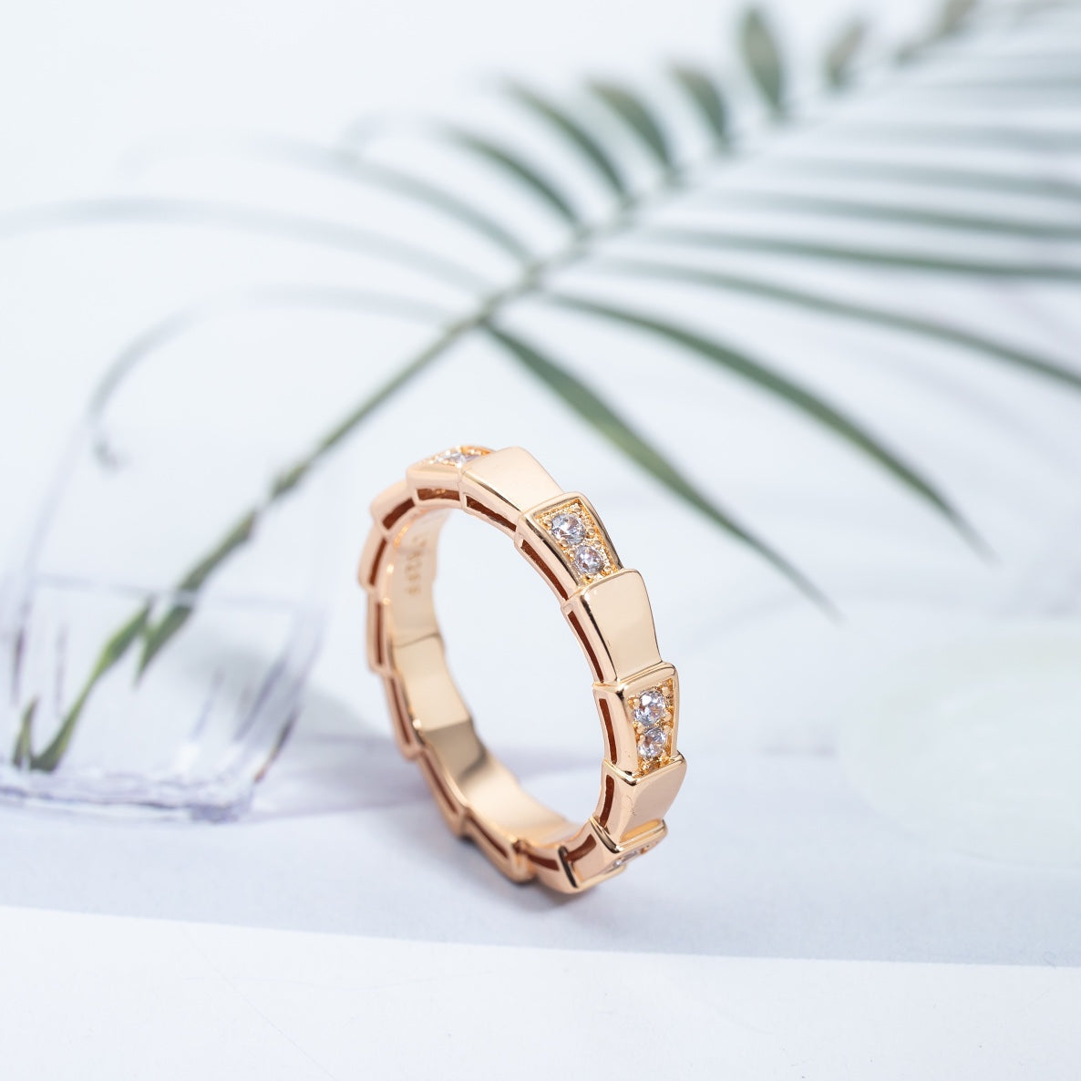 [ROYAL]SERPENTI RING PINK GOLD  3MM