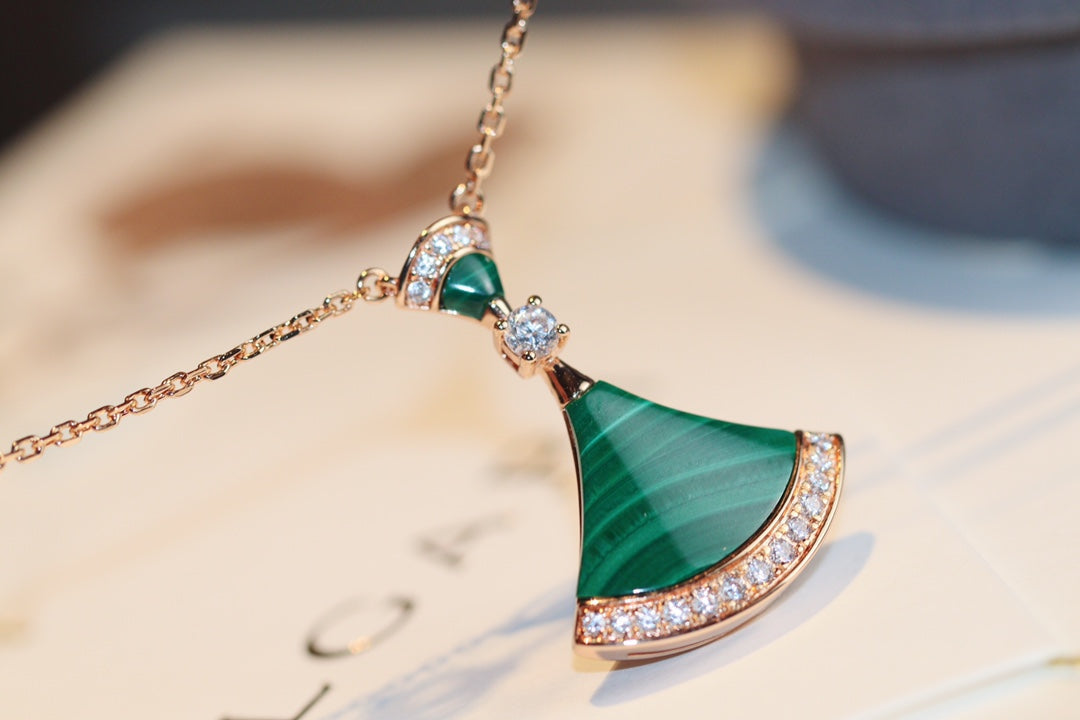 [ROYAL]DREAM NECKLACE MALACHITE DIAMOND