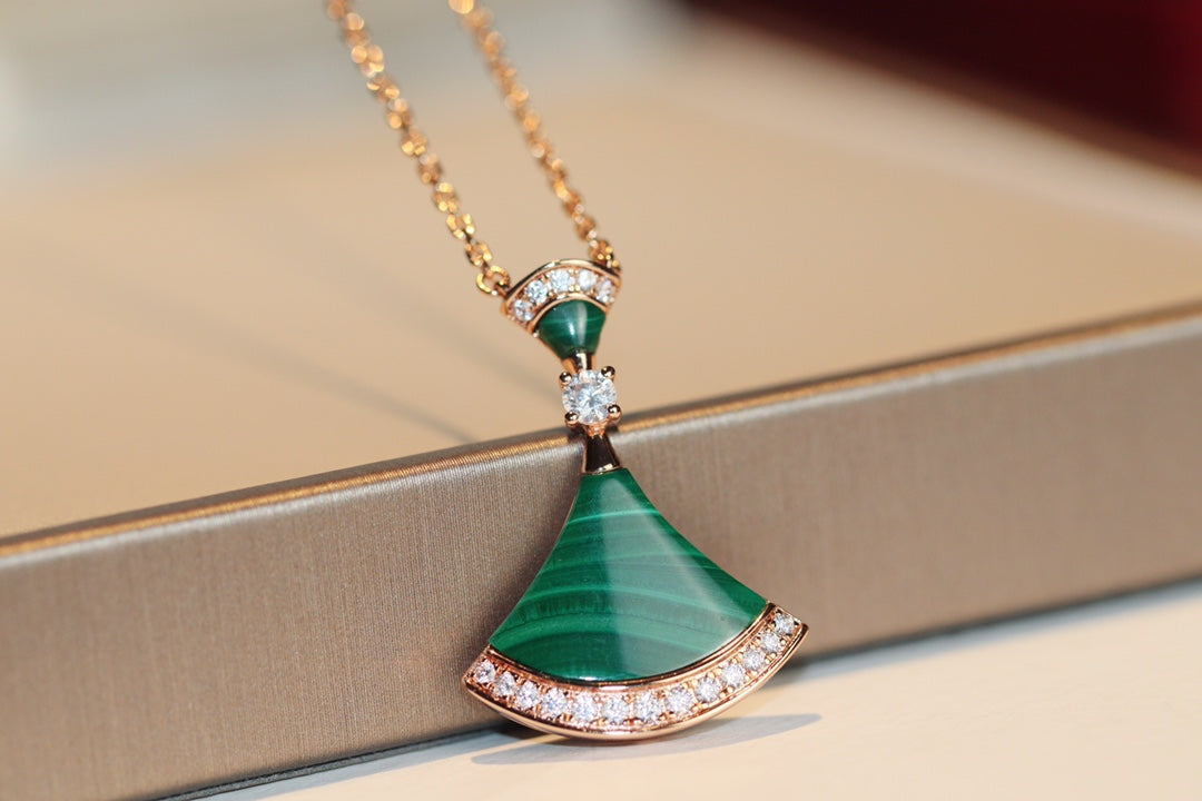 [ROYAL]DREAM NECKLACE MALACHITE DIAMOND